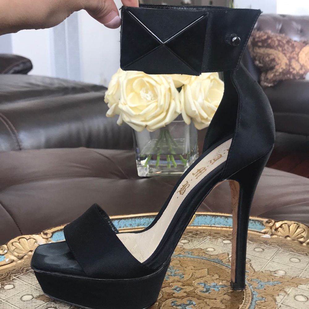 LAMB Satin Vero Cuoio Heels